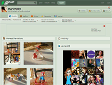 Tablet Screenshot of marienoire.deviantart.com