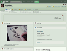 Tablet Screenshot of jazzinked.deviantart.com