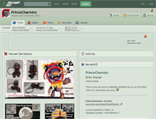 Tablet Screenshot of princecharminc.deviantart.com