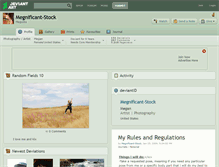 Tablet Screenshot of megnificant-stock.deviantart.com
