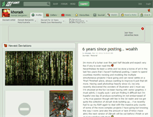 Tablet Screenshot of khorask.deviantart.com