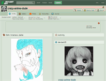 Tablet Screenshot of crazy-anime-dude.deviantart.com