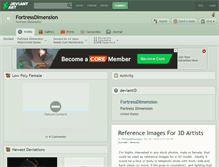 Tablet Screenshot of fortressdimension.deviantart.com