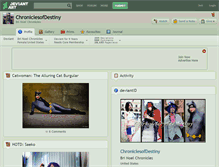 Tablet Screenshot of chroniclesofdestiny.deviantart.com