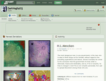 Tablet Screenshot of darkvegitassj.deviantart.com