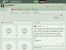 Tablet Screenshot of loreleimission.deviantart.com