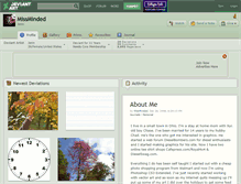 Tablet Screenshot of missminded.deviantart.com
