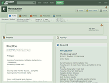 Tablet Screenshot of novusauctor.deviantart.com