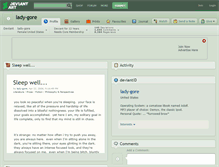 Tablet Screenshot of lady-gore.deviantart.com