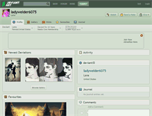 Tablet Screenshot of ladywelder6075.deviantart.com