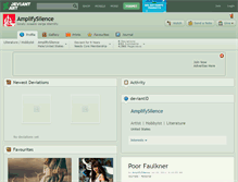 Tablet Screenshot of amplifysilence.deviantart.com