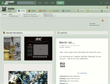 Tablet Screenshot of kiskie.deviantart.com