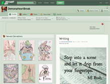 Tablet Screenshot of demonaheartbreak.deviantart.com