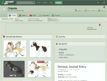 Tablet Screenshot of chipolte.deviantart.com