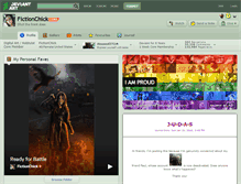 Tablet Screenshot of fictionchick.deviantart.com