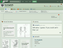 Tablet Screenshot of howlingmisfit.deviantart.com