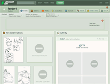 Tablet Screenshot of feeder1.deviantart.com