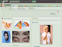 Tablet Screenshot of koregame.deviantart.com