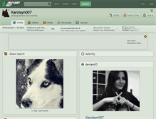 Tablet Screenshot of karolayn007.deviantart.com