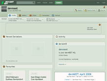 Tablet Screenshot of devmeet.deviantart.com