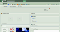 Desktop Screenshot of inflared.deviantart.com