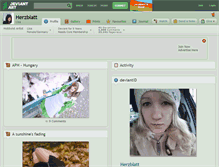 Tablet Screenshot of herzblatt.deviantart.com