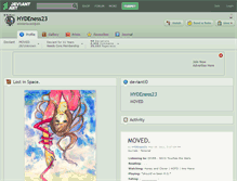 Tablet Screenshot of hydeness23.deviantart.com