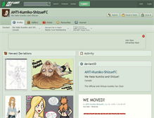 Tablet Screenshot of anti-kumiko-shizuefc.deviantart.com