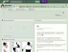 Tablet Screenshot of mie-chan.deviantart.com