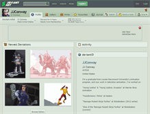 Tablet Screenshot of jjconway.deviantart.com