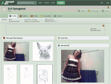Tablet Screenshot of evil-spongebob.deviantart.com