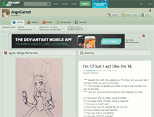 Tablet Screenshot of angelgarnet.deviantart.com