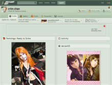 Tablet Screenshot of crim-chan.deviantart.com
