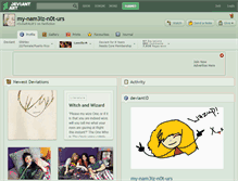 Tablet Screenshot of my-nam3iz-n0t-urs.deviantart.com