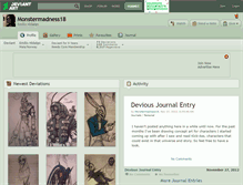 Tablet Screenshot of monstermadness18.deviantart.com