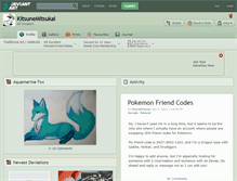 Tablet Screenshot of kitsunemitsukai.deviantart.com