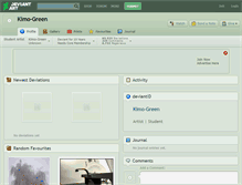 Tablet Screenshot of kimo-green.deviantart.com