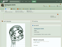 Tablet Screenshot of harlequins-smirk.deviantart.com