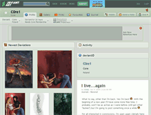 Tablet Screenshot of c0re1.deviantart.com