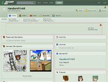 Tablet Screenshot of handler691468.deviantart.com