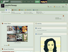 Tablet Screenshot of lnknprk7snoopy.deviantart.com