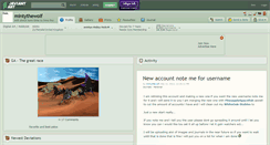 Desktop Screenshot of mintythewolf.deviantart.com