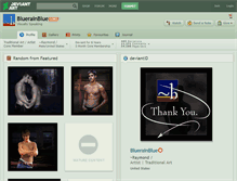 Tablet Screenshot of bluerainblue.deviantart.com