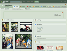 Tablet Screenshot of marolapro.deviantart.com