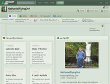 Tablet Screenshot of nathanielflyingowl.deviantart.com