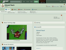 Tablet Screenshot of edward-teach.deviantart.com