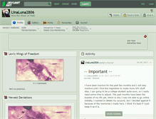Tablet Screenshot of linaluna2806.deviantart.com