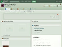 Tablet Screenshot of disney-dr-facilier.deviantart.com