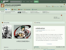 Tablet Screenshot of lifeless-mockingbird.deviantart.com