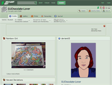Tablet Screenshot of djchocolate-lover.deviantart.com